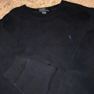 Navy blue polo crew neck